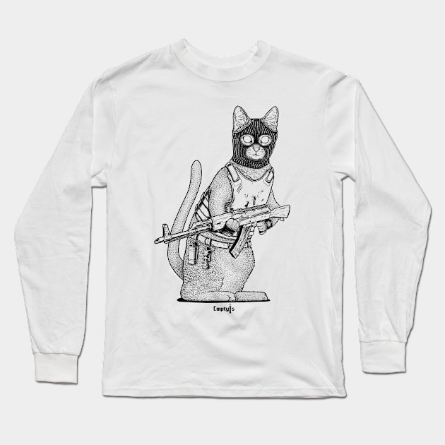 Cat-T Long Sleeve T-Shirt by EmptyIs